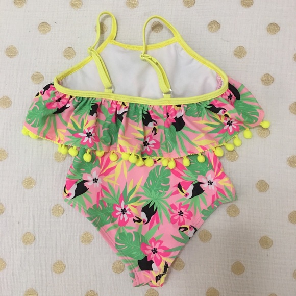 NWOT {Nicole Miller} Swimsuit 🌺 Toddler LAST ONE - Picture 6 of 7